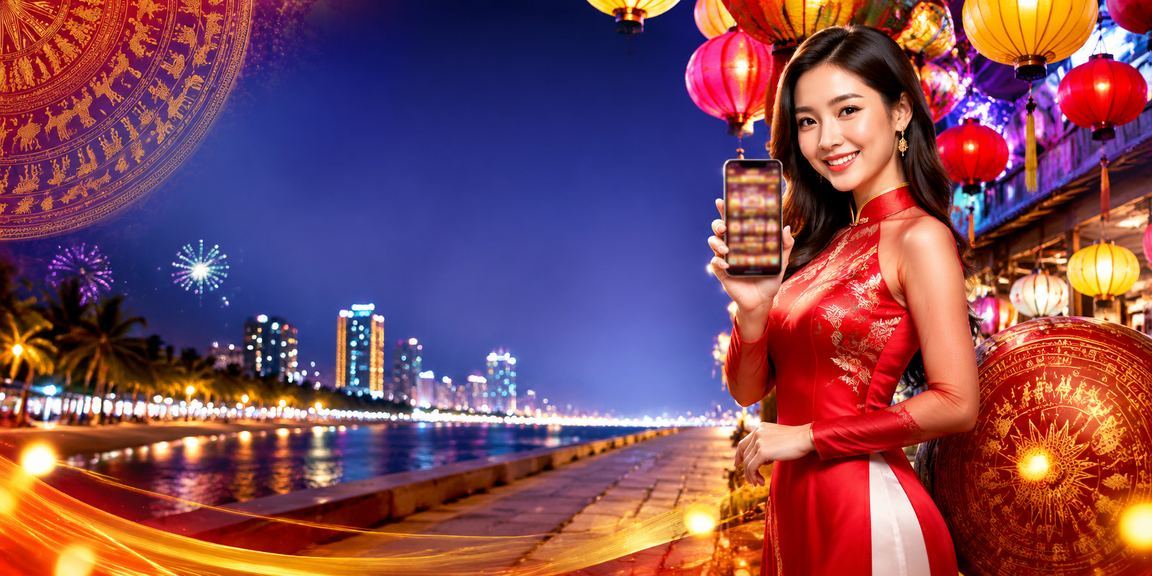 Người dùng Nha Trang chơi casino trên điện thoại di động tại chợ đêm nhộn nhịp